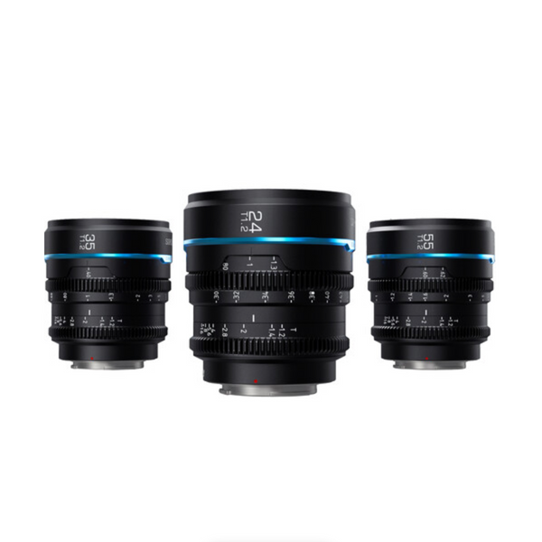 Sirui Night Walker T1.2 S35 Cine 3-Lens Set (E-Mount, Black)