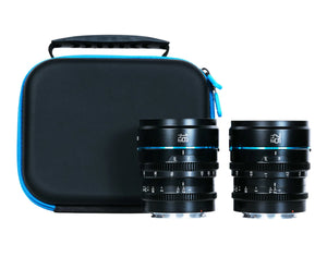 Sirui Night Walker 16mm & 75mm T1.2 S35 Cine 2-Lens Set (E-Mount, Black) at PROCAM | procam.com
