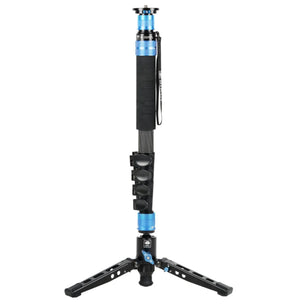 Sirui P-325FL 5-Section Carbon Fiber Monopod with VA-5 Compact Video Head at PROCAM | procam.com
