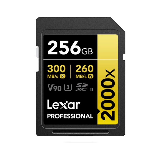 Lexar 256GB Professional 2000x UHS-II SDXC Memory Card