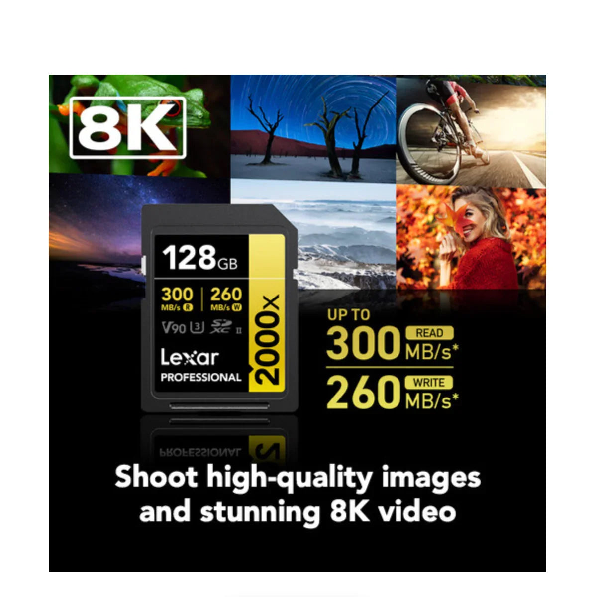 Lexar Professional 2000x UHS-II SDXC Memory Card - 128GB at PROCAM | procam.com