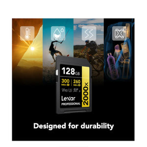 Lexar Professional 2000x UHS-II SDXC Memory Card - 128GB at PROCAM | procam.com