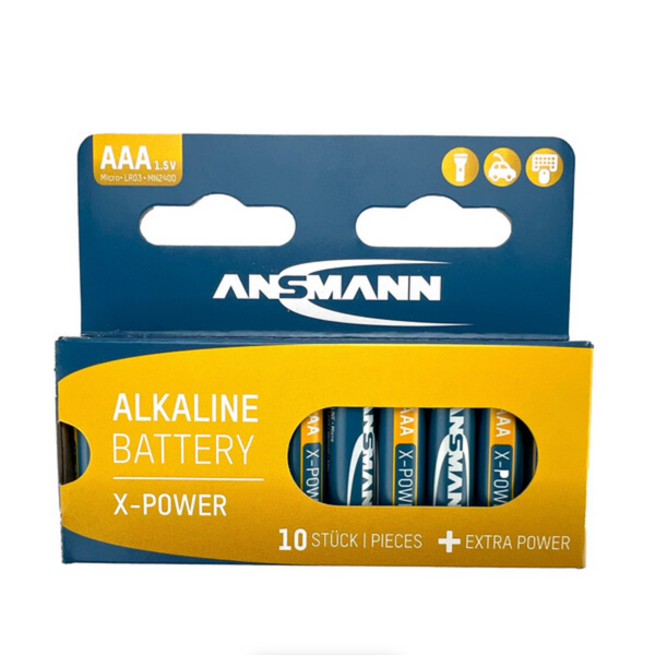 Ansmann X-POWER AAA Alkaline Battery (10 Pack)