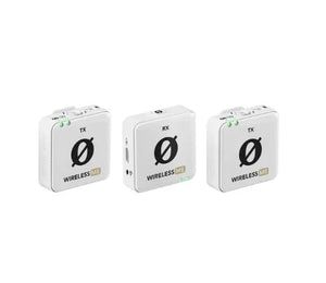 RODE Wireless ME Dual Compact Digital Wireless Microphone System (2.4 GHz, White) at PROCAM | procam.com