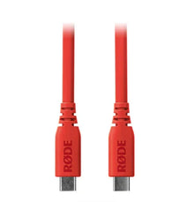 RODE SC27 SuperSpeed USB-C to USB-C Cable (Red, 6.6')