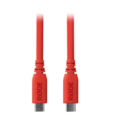 RODE SC27 SuperSpeed USB-C to USB-C Cable (Red, 6.6') at PROCAM | procam.com