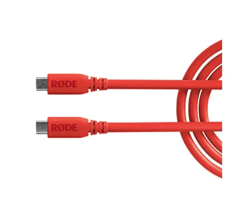 RODE SC27 SuperSpeed USB-C to USB-C Cable (Red, 6.6') at PROCAM | procam.com