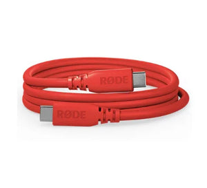 RODE SC27 SuperSpeed USB-C to USB-C Cable (Red, 6.6') at PROCAM | procam.com