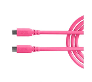 RODE SC27 SuperSpeed USB-C to USB-C Cable (Pink, 6.6') at PROCAM | procam.com