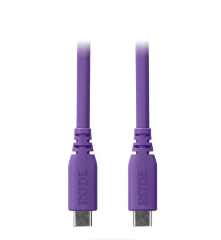 RODE SC27 SuperSpeed USB-C to USB-C Cable (Purple, 6.6') at PROCAM | procam.com