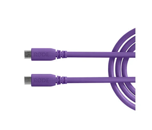 RODE SC27 SuperSpeed USB-C to USB-C Cable (Purple, 6.6') at PROCAM | procam.com