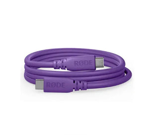 RODE SC27 SuperSpeed USB-C to USB-C Cable (Purple, 6.6') at PROCAM | procam.com