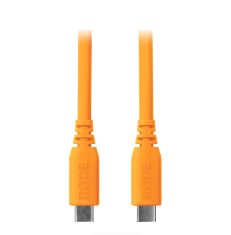 RODE SC27 SuperSpeed USB-C to USB-C Cable (Orange, 6.6')