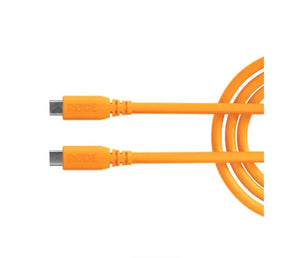 RODE SC27 SuperSpeed USB-C to USB-C Cable (Orange, 6.6') at PROCAM | procam.com