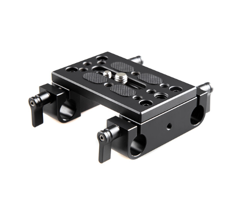 SmallRig Mounting Plate with Dual 15mm Rod Clamps