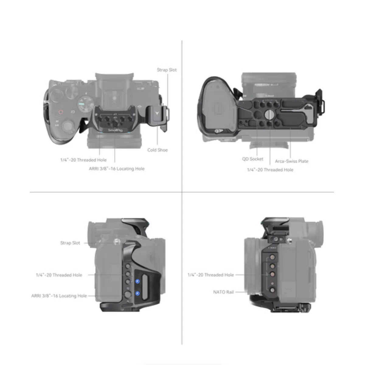 SmallRig Rhinoceros Cage Kit for Sony a7R V, a7 IV & a7S III at PROCAM | procam.com