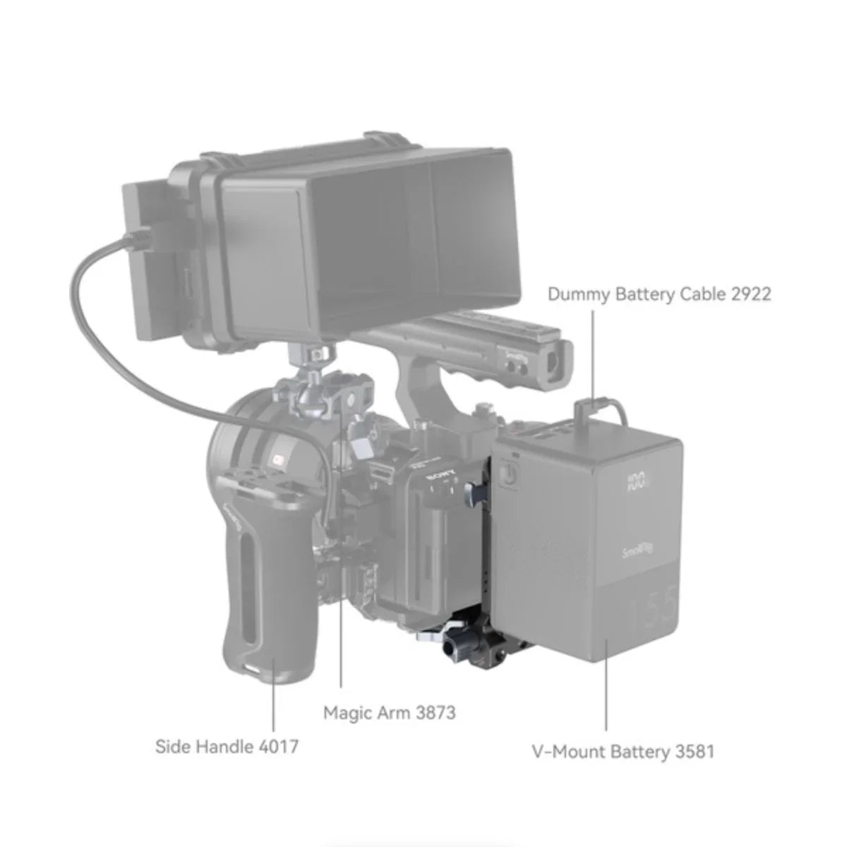 SmallRig Compact V-Mount Battery Mounting System at PROCAM | procam.com