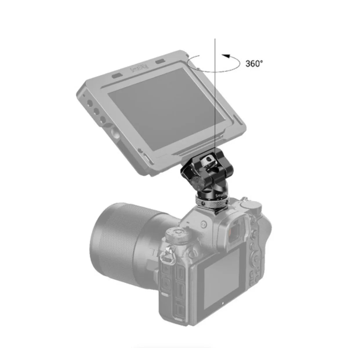 SmallRig Swivel and Tilt Monitor Mount with Shoe Adapter at PROCAM | procam.com