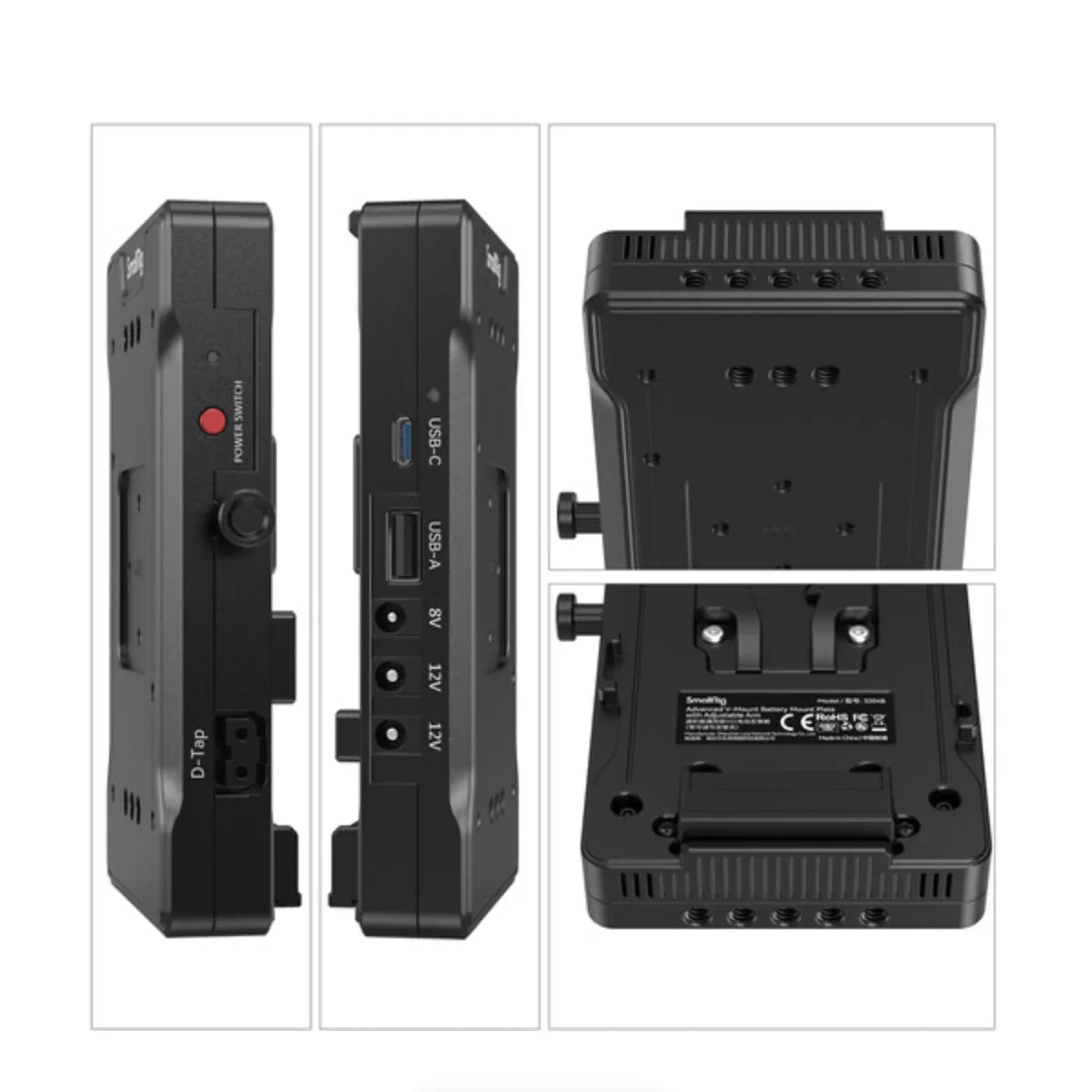 SmallRig V-Mount Battery Adapter Plate with 15mm LWS Rod Clamp & Adjustable Arm at PROCAM | procam.com