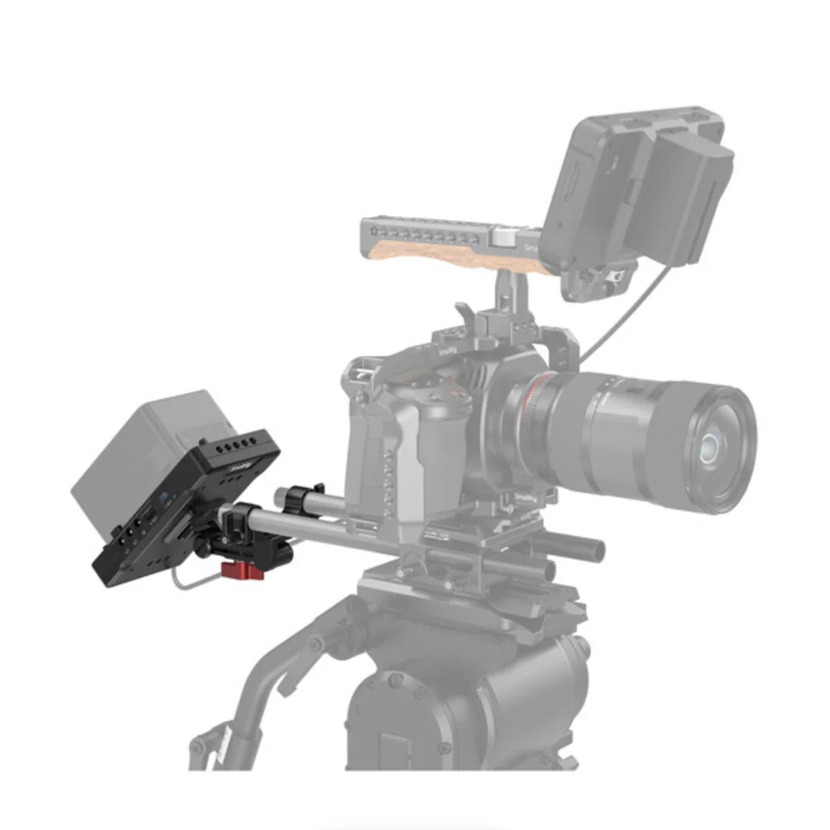 SmallRig V-Mount Battery Adapter Plate with 15mm LWS Rod Clamp & Adjustable Arm at PROCAM | procam.com
