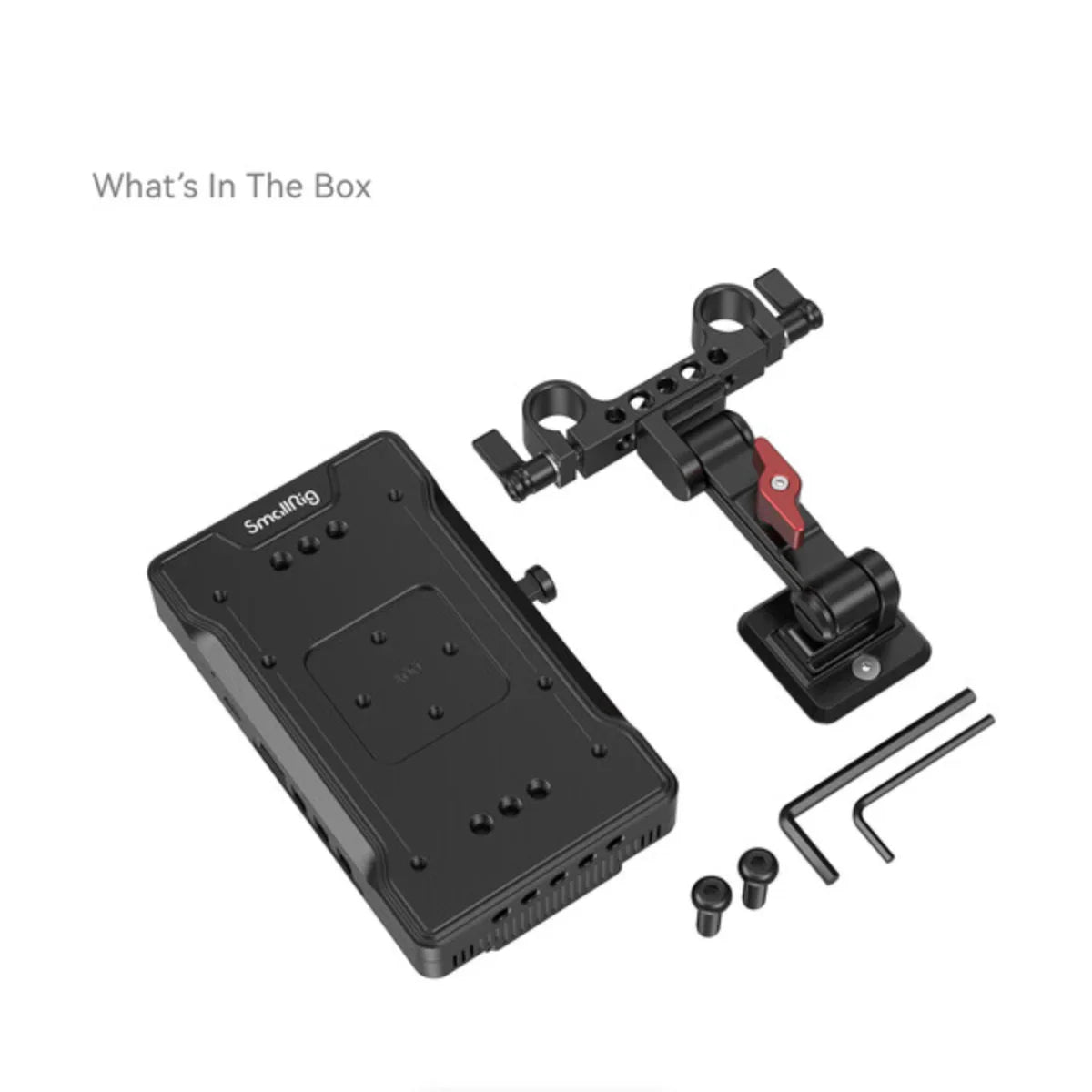 SmallRig V-Mount Battery Adapter Plate with 15mm LWS Rod Clamp & Adjustable Arm at PROCAM | procam.com
