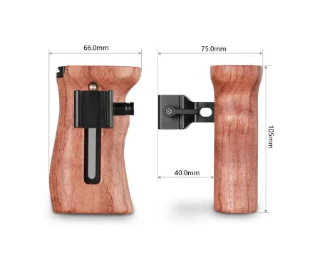 SmallRig Wooden Side Handle with NATO Clamp at PROCAM | procam.com