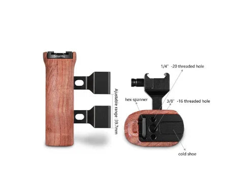SmallRig Wooden Side Handle with NATO Clamp at PROCAM | procam.com