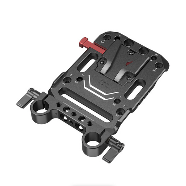 SmallRig V-Lock Battery Plate with 15mm LWS Rod Clamp