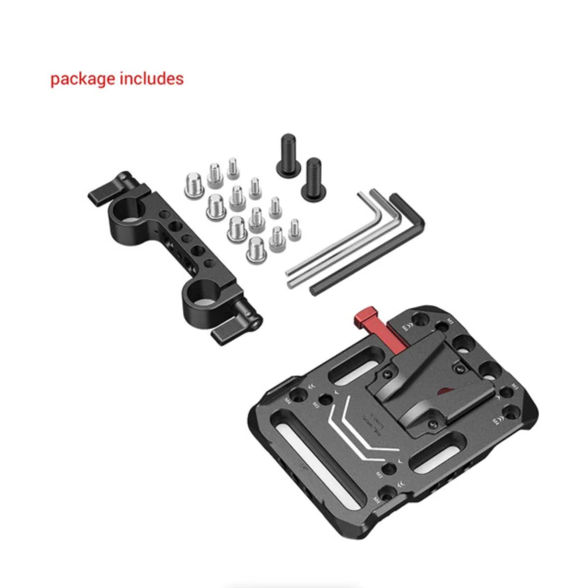 SmallRig V-Lock Battery Plate with 15mm LWS Rod Clamp at PROCAM | procam.com