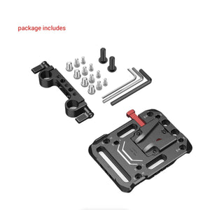 SmallRig V-Lock Battery Plate with 15mm LWS Rod Clamp at PROCAM | procam.com