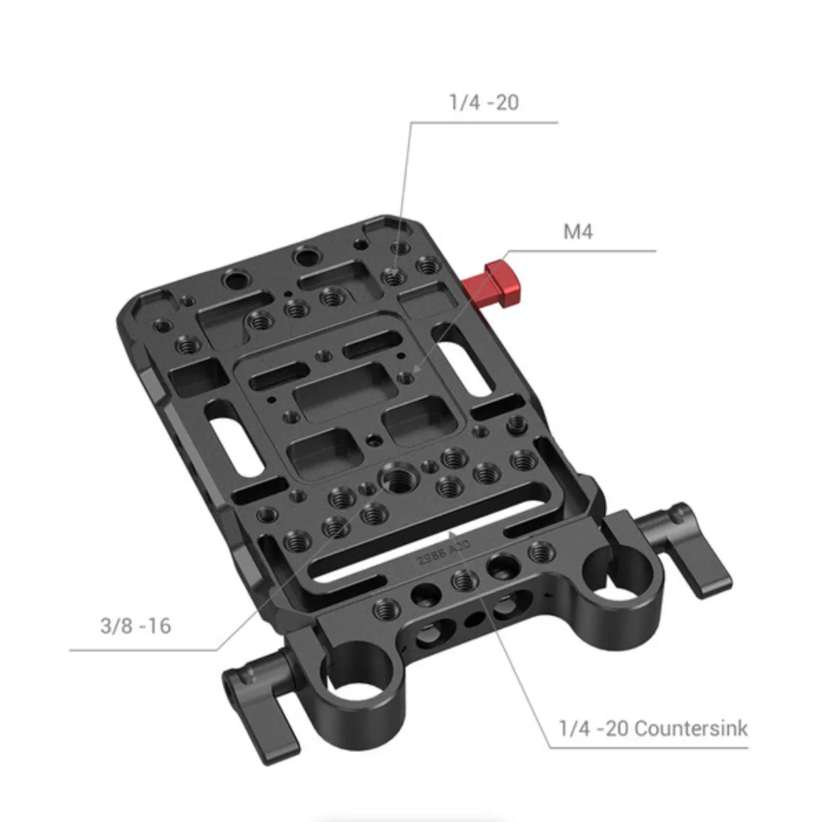 SmallRig V-Lock Battery Plate with 15mm LWS Rod Clamp at PROCAM | procam.com