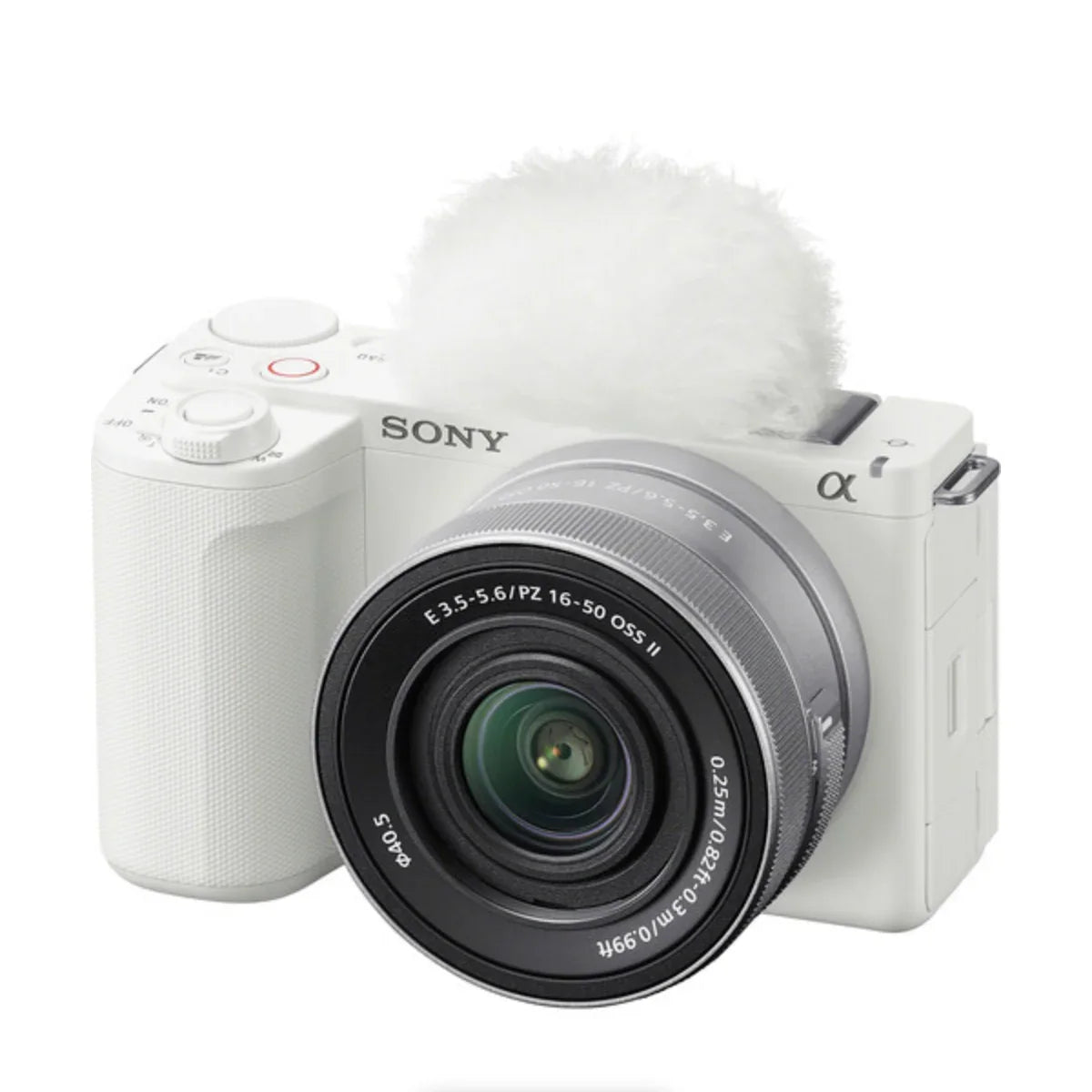 Sony ZV-E10 II Mirrorless Camera with E PZ 16-50mm Lens (White) at PROCAM | procam.com