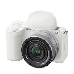 Sony ZV-E10 II Mirrorless Camera with E PZ 16-50mm Lens (White) at PROCAM | procam.com