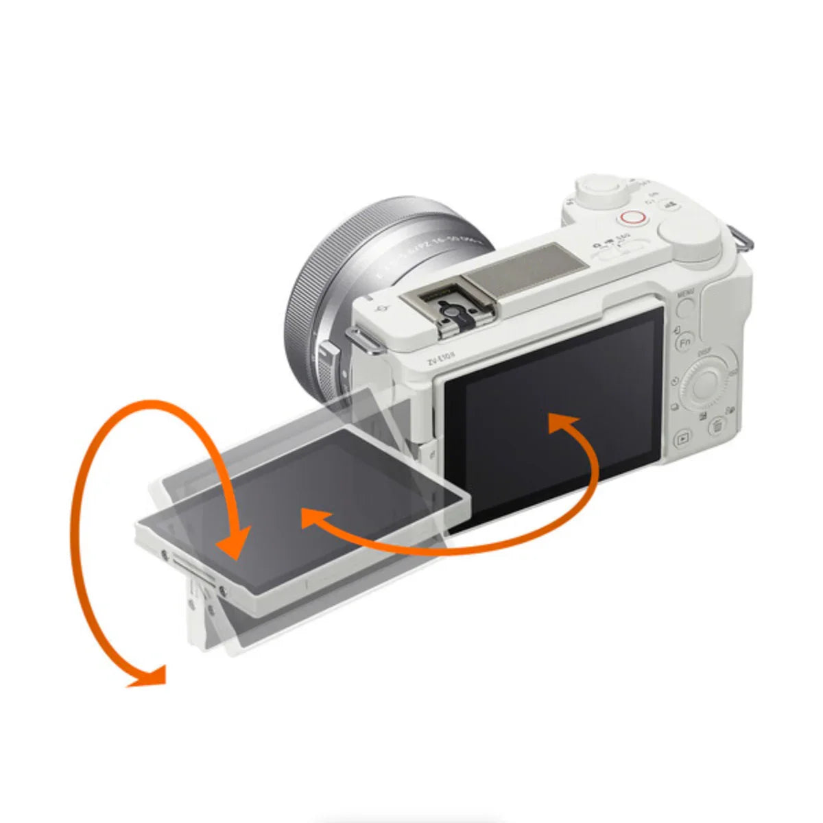 Sony ZV-E10 II Mirrorless Camera with E PZ 16-50mm Lens (White) at PROCAM | procam.com