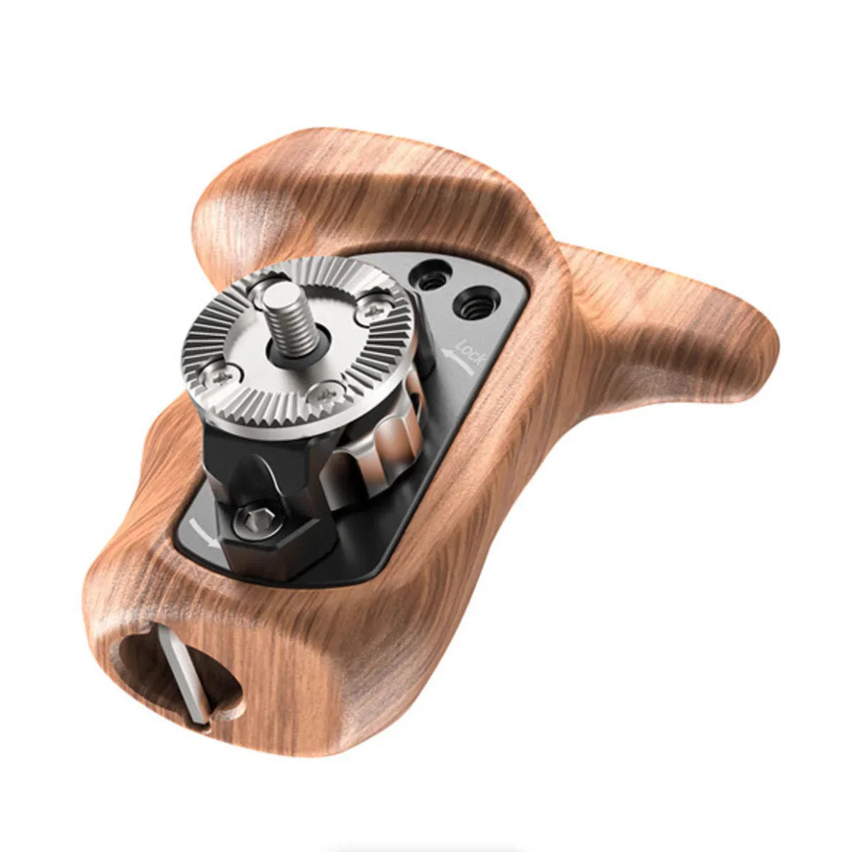 SmallRig Right-Side Wooden Handgrip with ARRI-Standard Rosette at PROCAM | procam.com