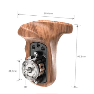 SmallRig Right-Side Wooden Handgrip with ARRI-Standard Rosette at PROCAM | procam.com