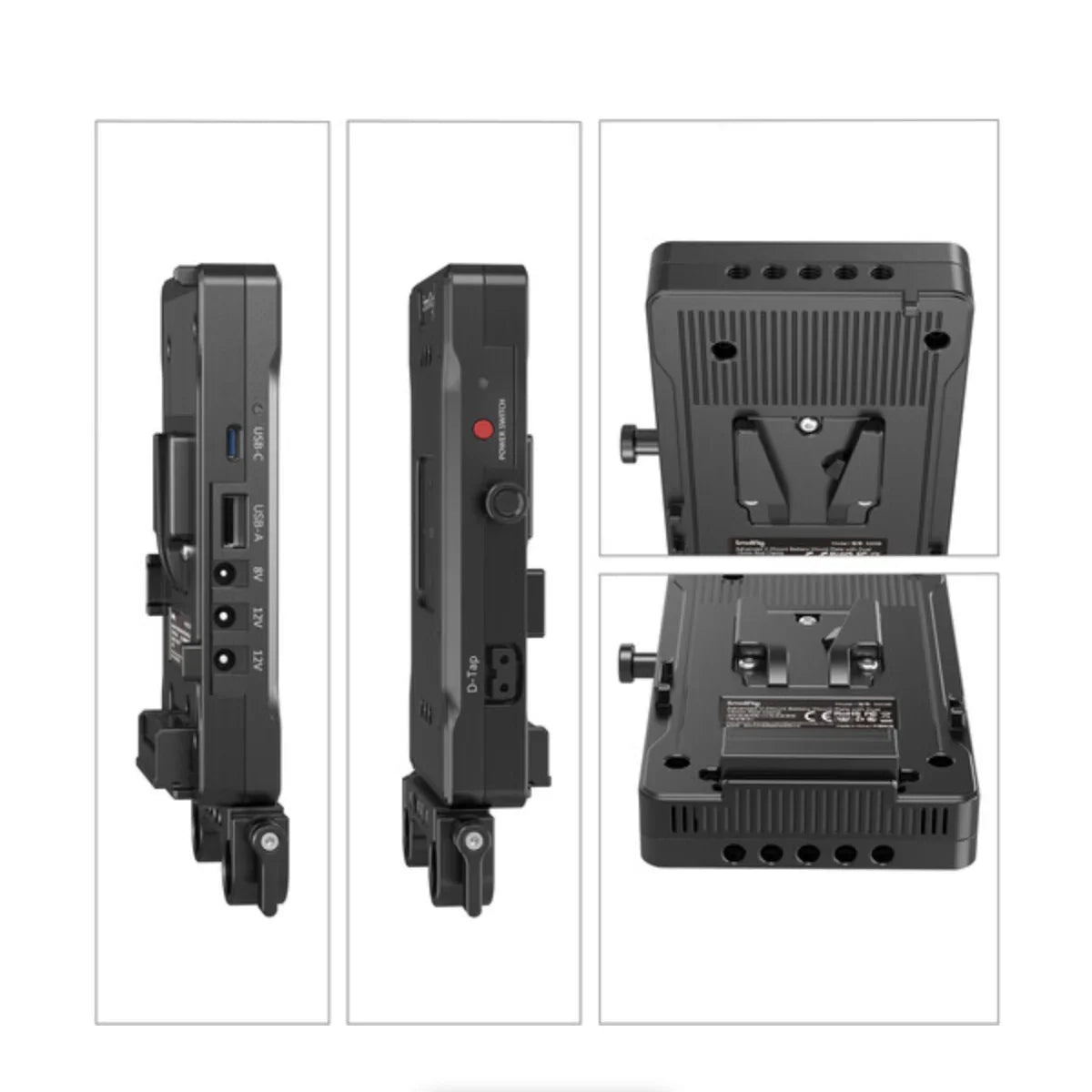 SmallRig V-Mount Battery Adapter Plate with Dual 15mm Rod Clamp at PROCAM | procam.com