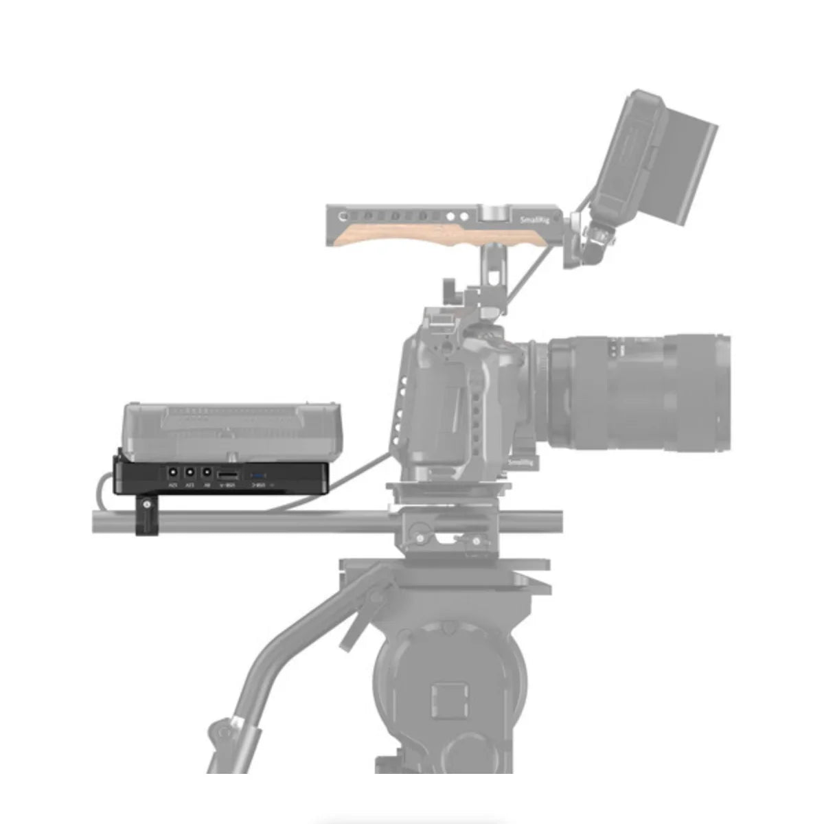 SmallRig V-Mount Battery Adapter Plate with Dual 15mm Rod Clamp at PROCAM | procam.com