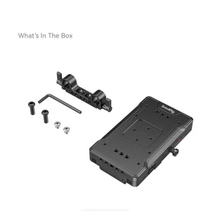 SmallRig V-Mount Battery Adapter Plate with Dual 15mm Rod Clamp at PROCAM | procam.com