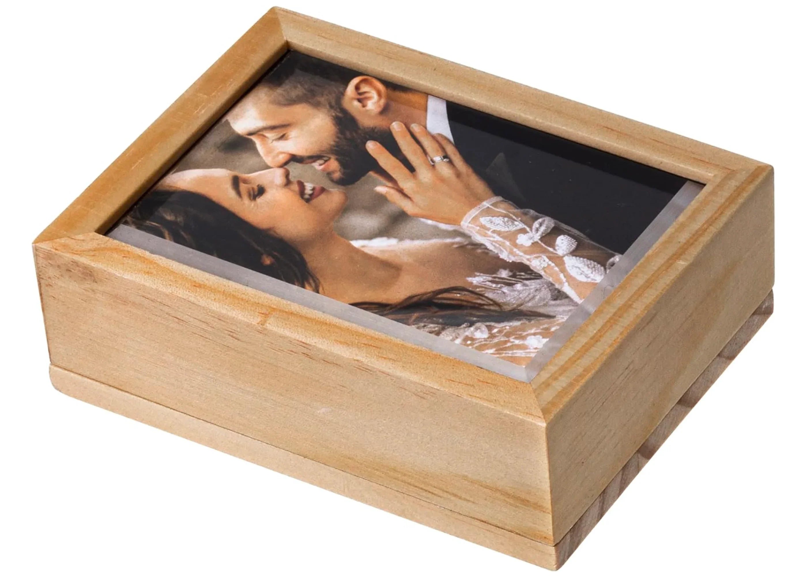 Wood Flash Drive USB Box W/ Acrylic Cover at PROCAM | procam.com