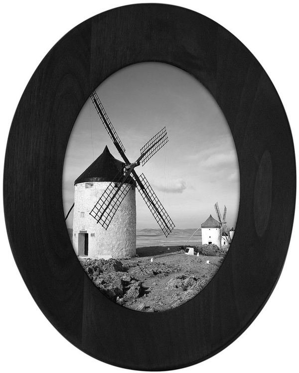 Malden 5X7 Black Oval Frame