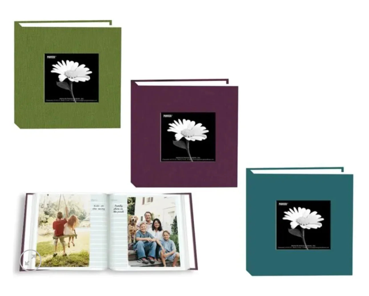 Pioneer Fabric Photo Album DA100CBFN Holds 100 4x6'' Photos 1-Up Assorted Colors at PROCAM | procam.com