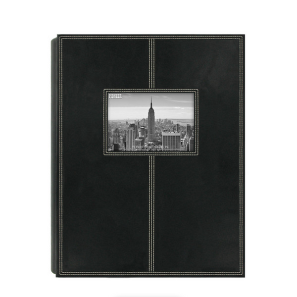 Pioneer 5PS300 Sewn Frame Leatherette Photo Album (Black)