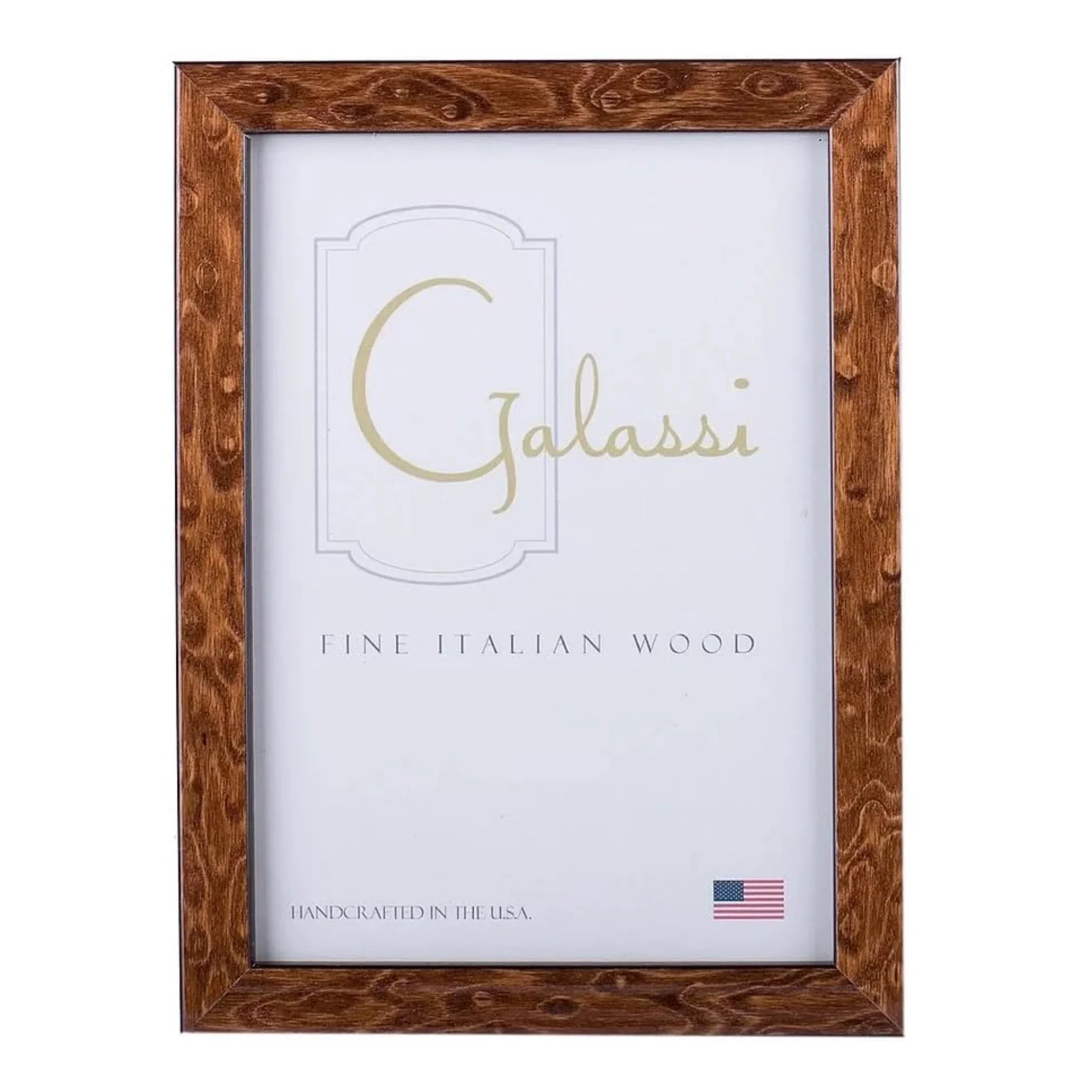 Galassi Italian Wood Photo Frame - Brown Burl - 8x10 at PROCAM | procam.com