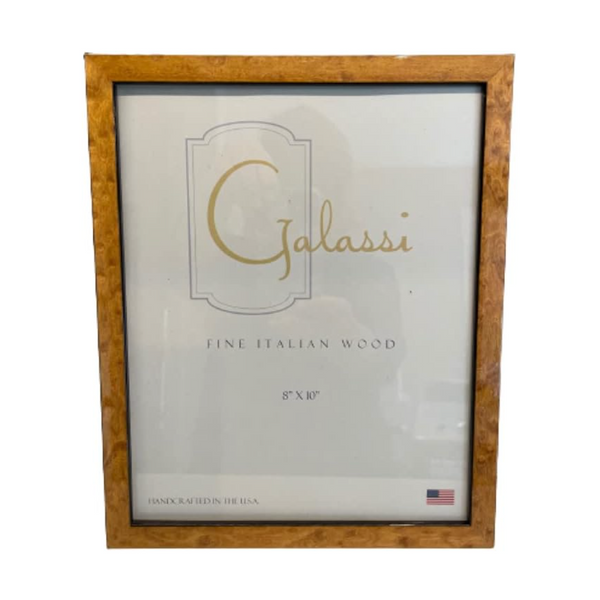 Galassi Italian Wood Photo Frame - Cashmere Burl - 8x10