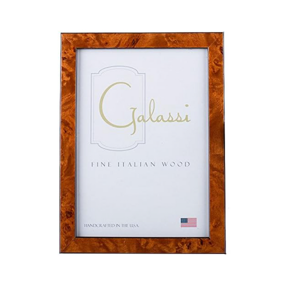 Galassi Italian Wood Photo Frame - Chestnut Burl - 4x6