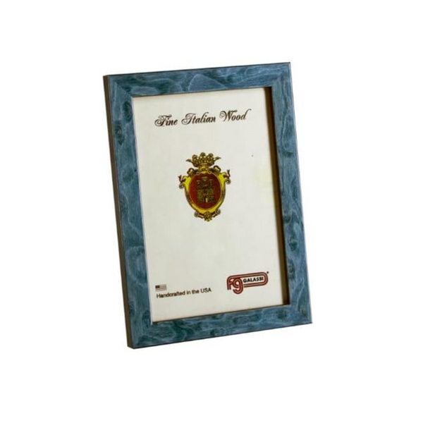 Galassi Italian Wood Photo Frame - Blue Burl - 4x6