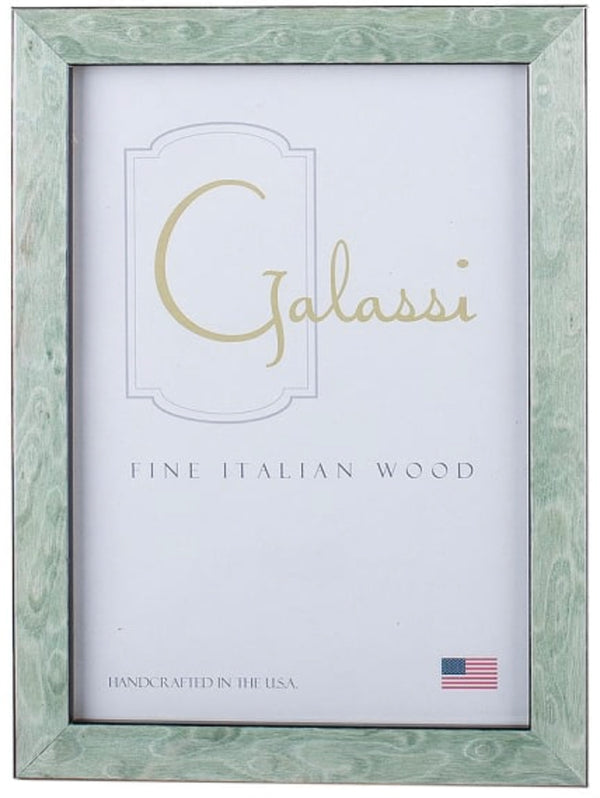 Galassi Italian Wood Photo Frame - Teal Burl - 8x10