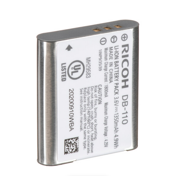 Ricoh DB-110 Rechargeable Lithium-Ion Battery (3.6V, 1350mAh)