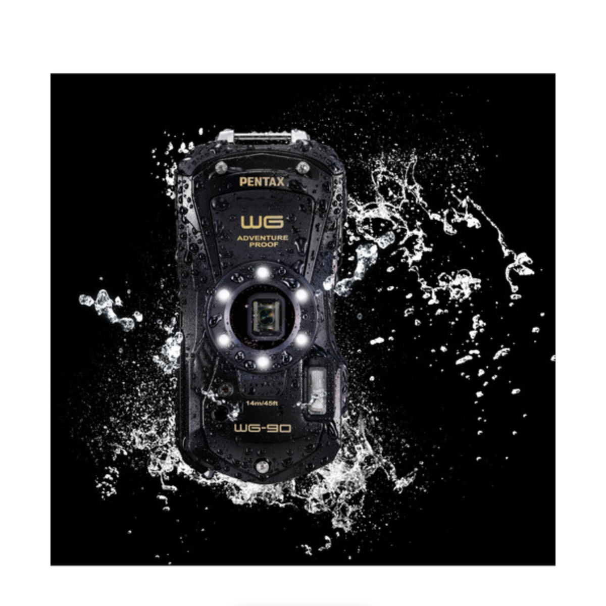 PENTAX WG-90 ブラック Amazon.com : PENTAX WG-90 Black Waterproof Camera, Shockproof